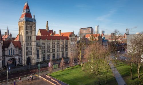 Photo of the University of Manchester campus.